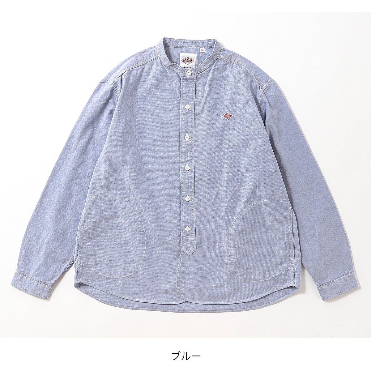 DANTON ダントン バンドカラーシャツL/S オックスフォード【ウィメンズ