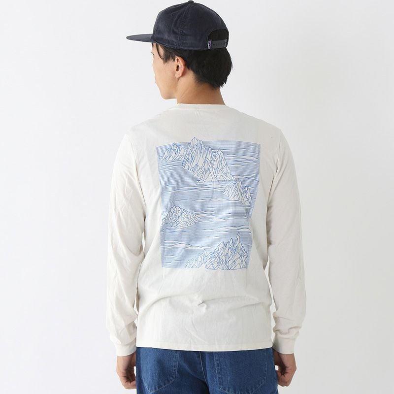 patagonia パタゴニア L/S'73テキストロゴレスポンシビリTee メンズ