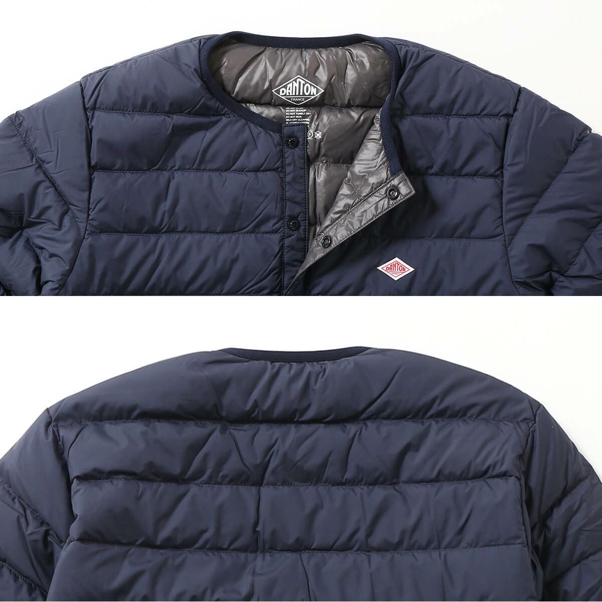 DANTON ダントン インナーダウンクルーネックジャケット ナイロン