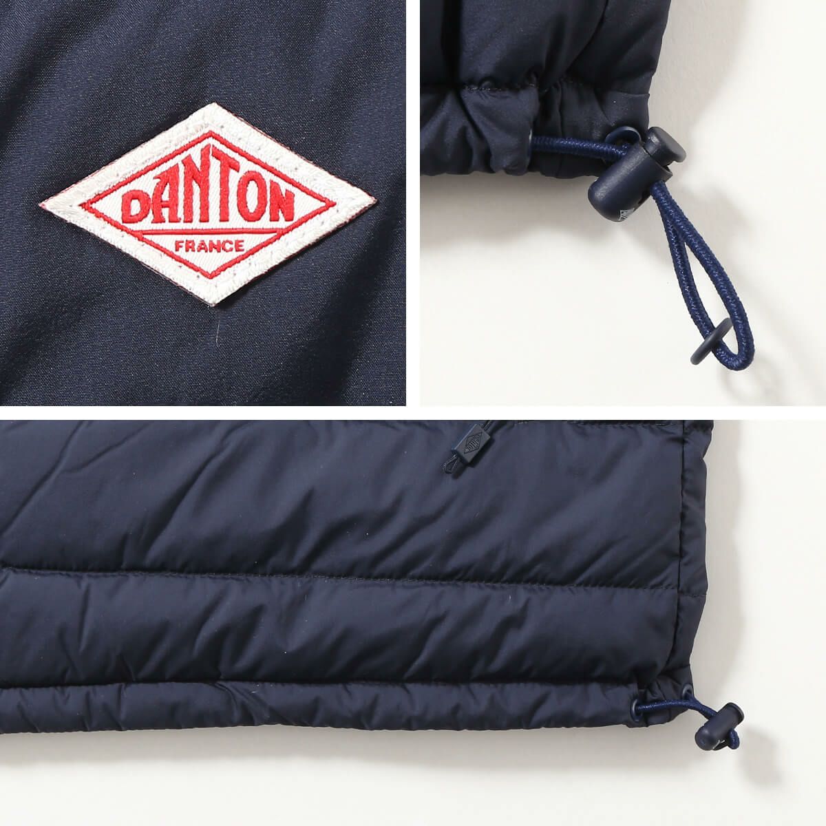 DANTON ダントン インナーダウンクルーネックジャケット ナイロン