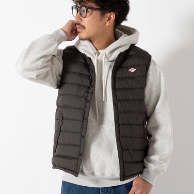 DANTON ダントン インナーダウンクルーネックベスト ナイロンタフタ 