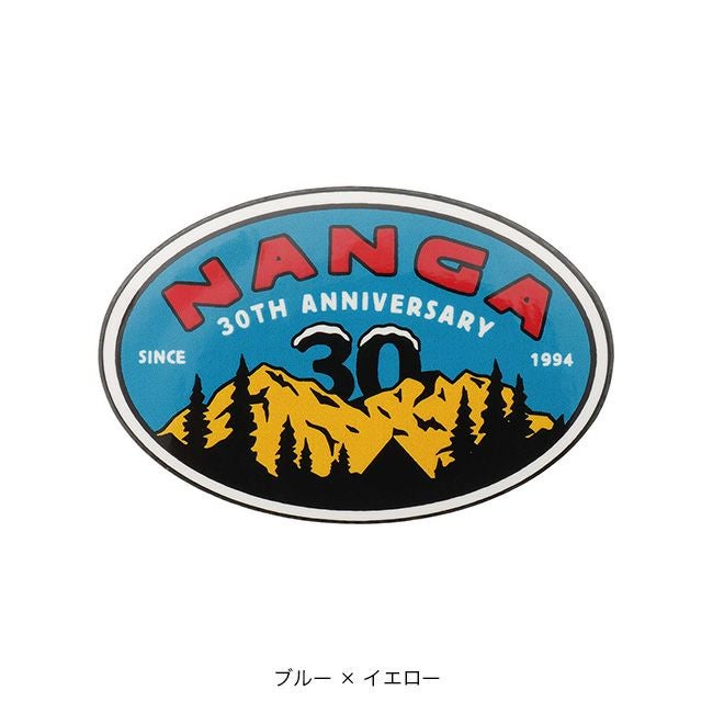 NANGA ナンガ 30thアニバーサリーステッカーオーバル｜SUNDAY MOUNTAIN