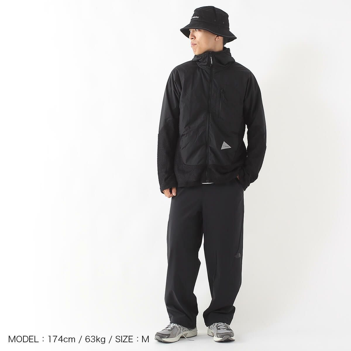 and wander アンドワンダー アルファダイレクトf/zフーディ｜SUNDAY