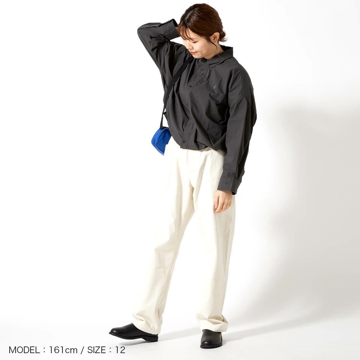 Gymphlex ジムフレックス ショートB.D. シャツ L/S T/Cタイプライター