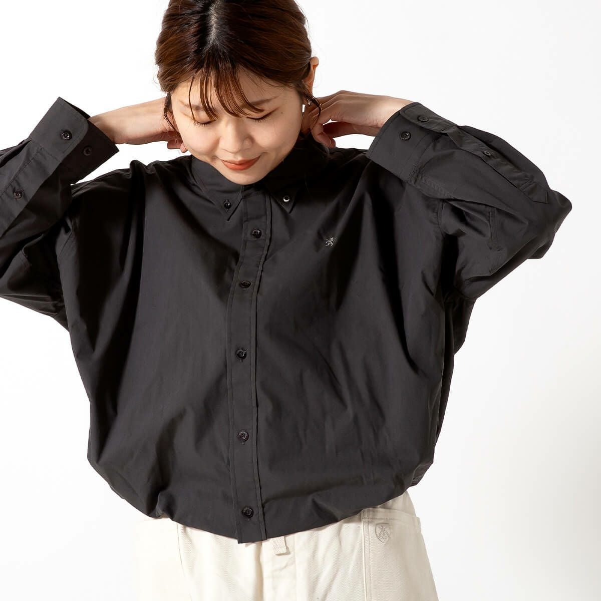 Gymphlex ジムフレックス ショートB.D. シャツ L/S T/Cタイプライター