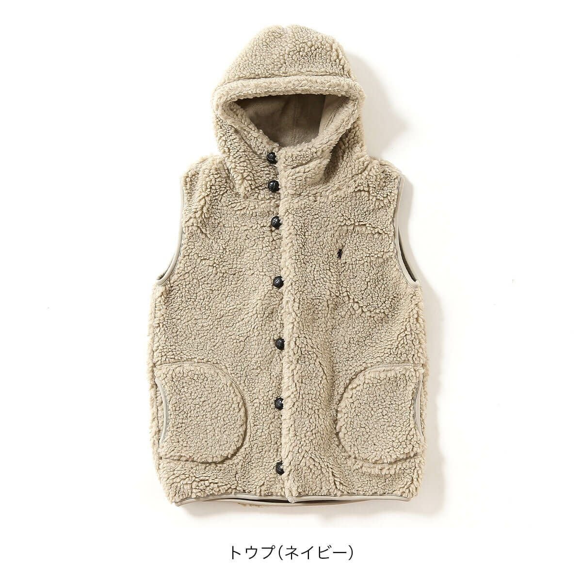 Gymphlex ジムフレックス ボアフーデッドベスト シープボア ユニ