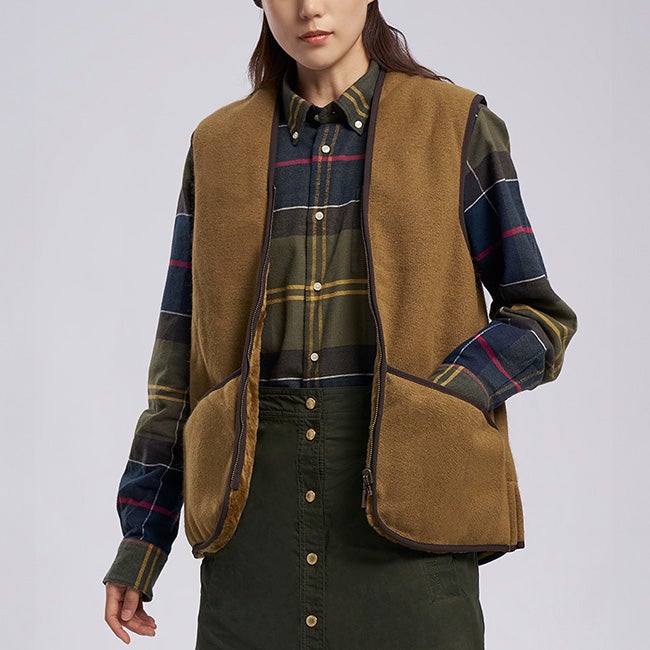 Barbour クラシックジャケット専用ウォームパイルライナー 42サイズ Barbour バブアー ウォームパイルウェストコート ジップインライナー