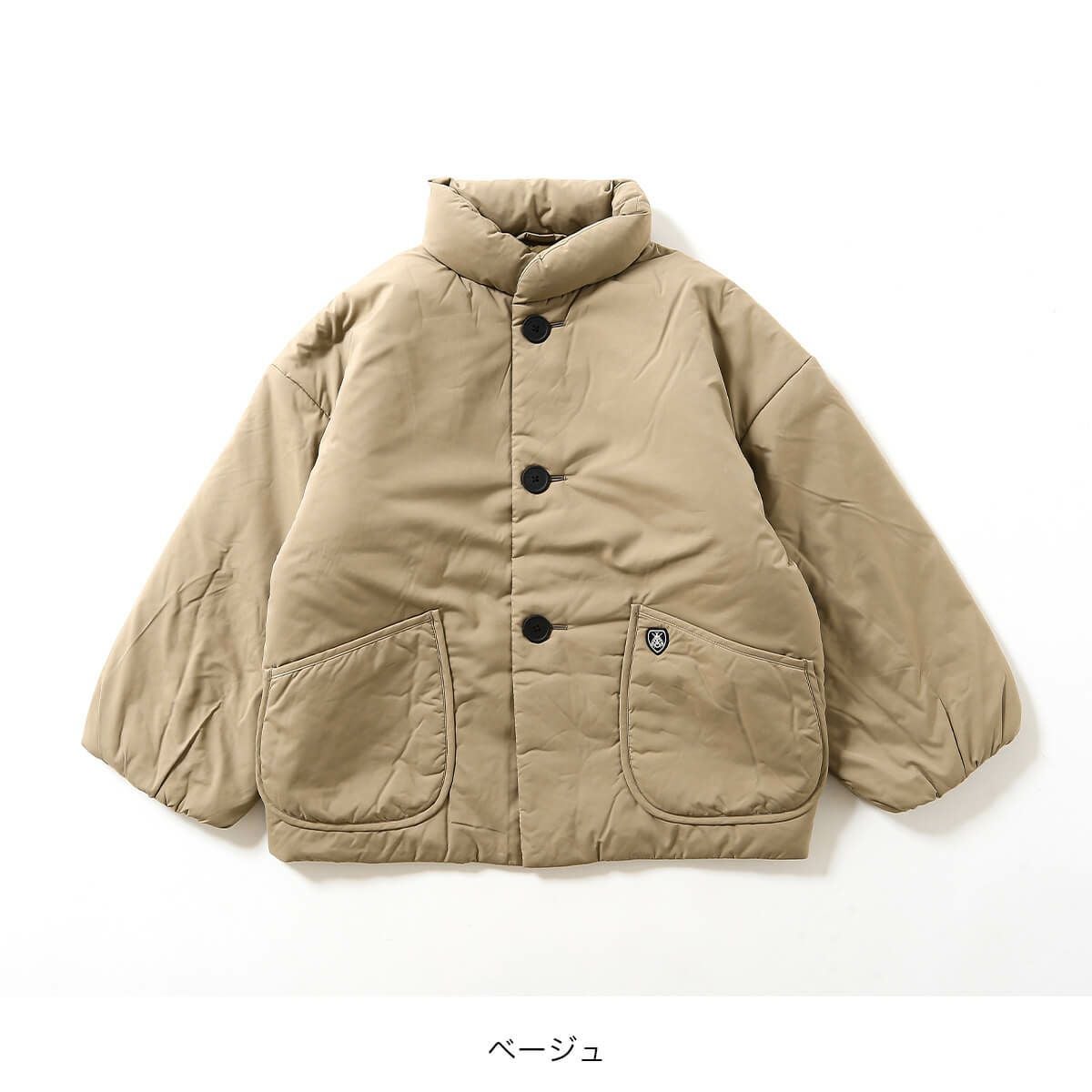 ORCIVAL オーシバル スタンドカラーブルゾン ブラッシュドタフタ