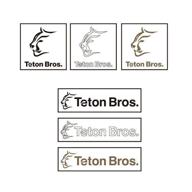 ティートンブロス SHOWA LOGO TBEA2個セット【別売対応可】 Teton Bros. ティートンブロス TBステッカーズS(KBW)6セット｜SUNDAY