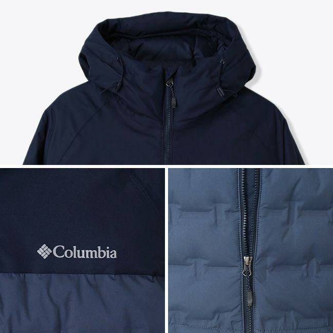 新品　Columbia グランドトレックIIIダウンフーデッドジャケットLサイズ コロンビア Columbia グランドトレックIIIダウンフーデッドジャケット