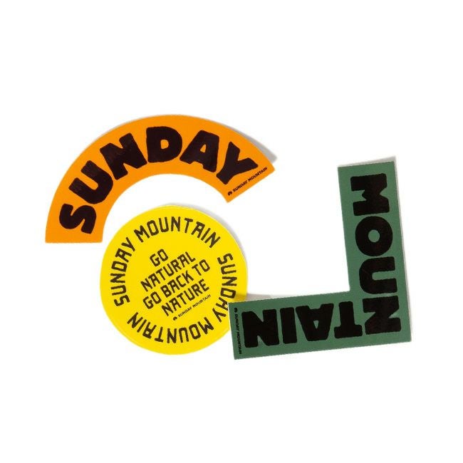 SUNDAY MOUNTAIN サンデーマウンテン オリジナルステッカーセット