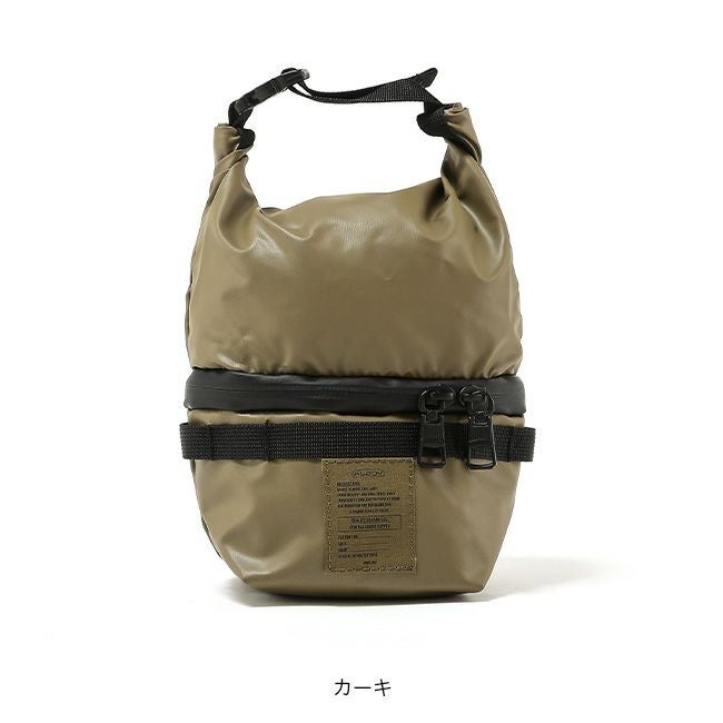 オリーブグリーン ポーチ 2個セット　0205o226 AS2OV アッソブ ナイロンポリカ2ルームポーチ｜SUNDAY MOUNTAIN
