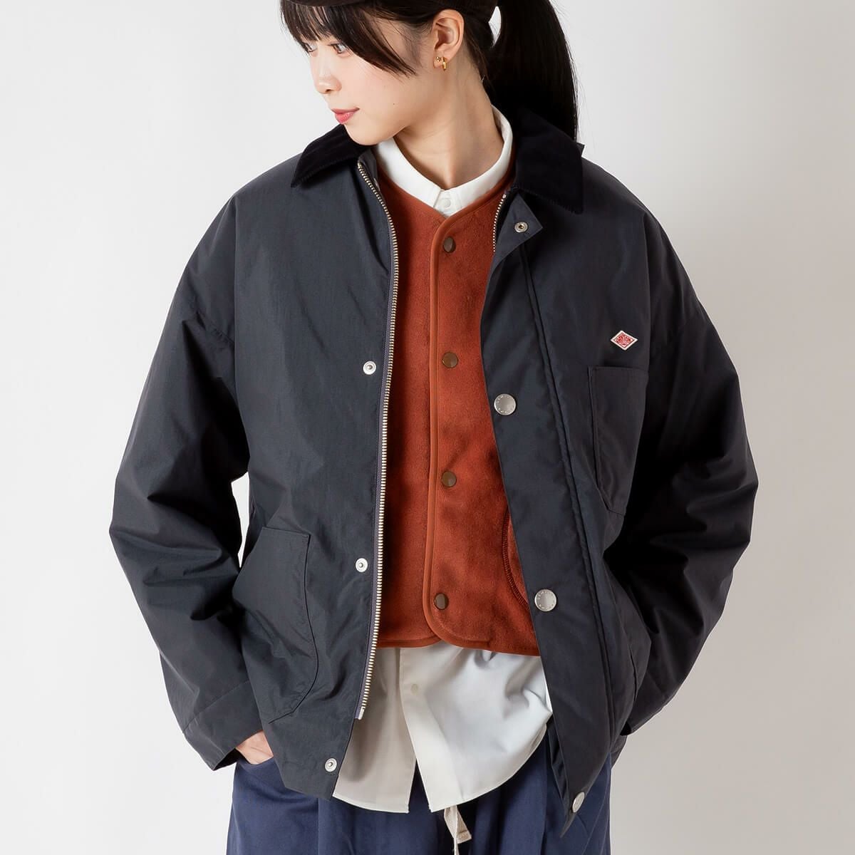 DANTON ダントン カバーオールジャケット ナイロンタフタ【ウィメンズ