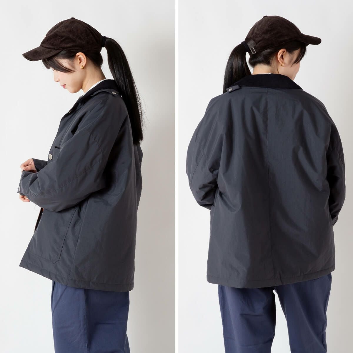 DANTON ダントン カバーオールジャケット ナイロンタフタ【ウィメンズ