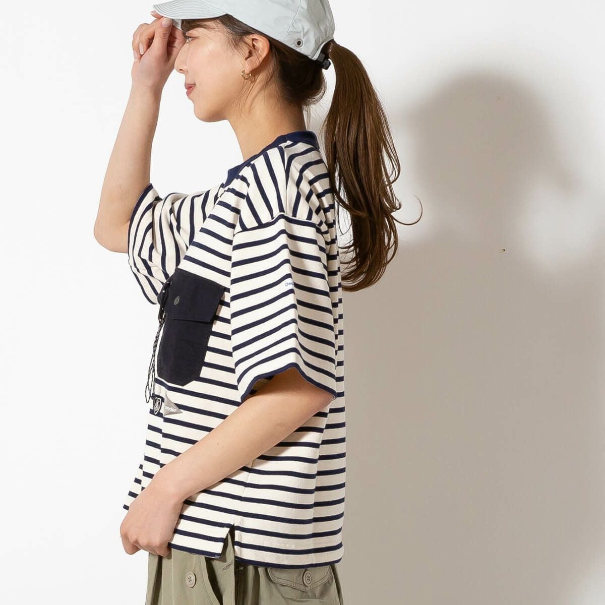 and wander アンドワンダー オーシバルH/S T｜SUNDAY MOUNTAIN