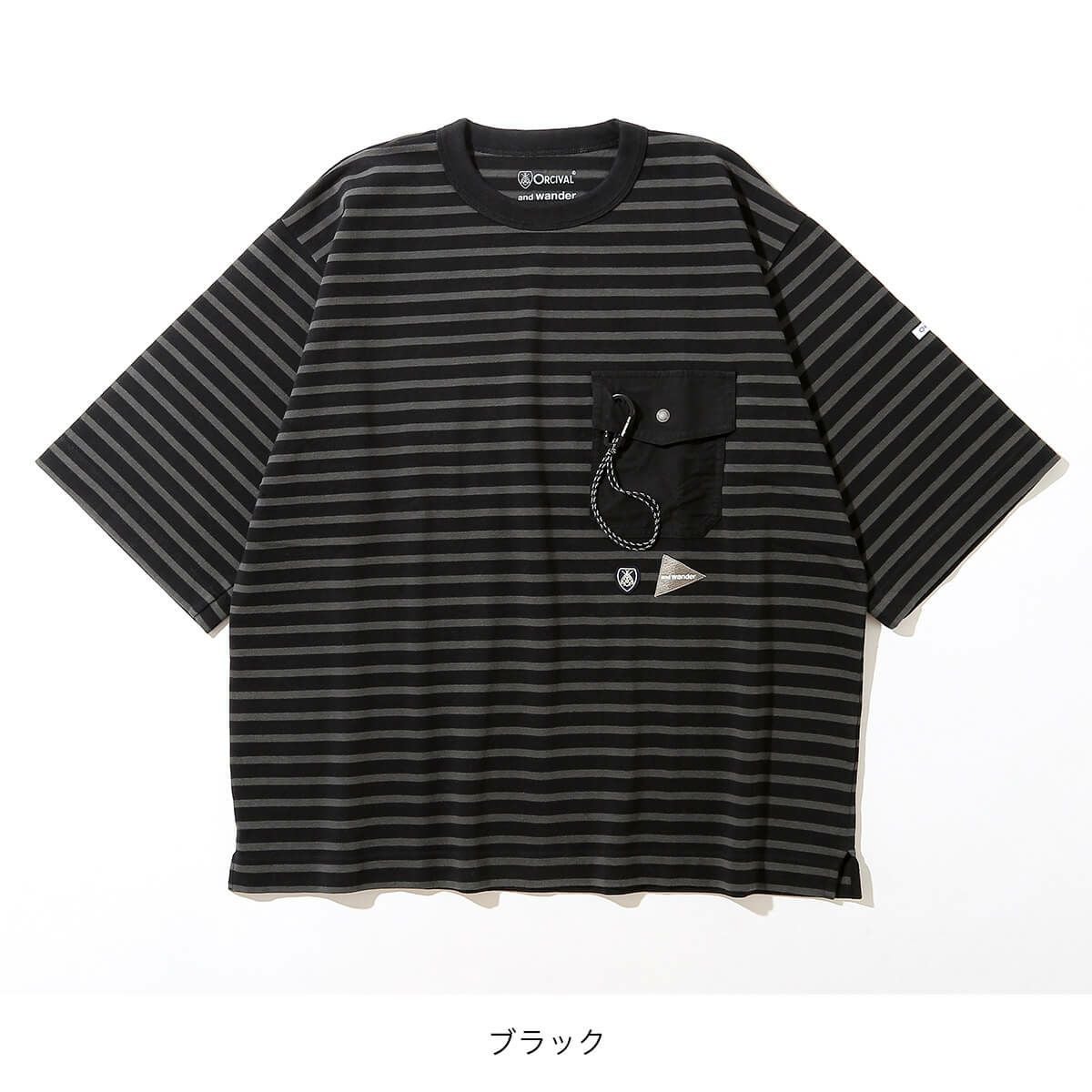 and wander アンドワンダー オーシバルH/S T｜SUNDAY MOUNTAIN