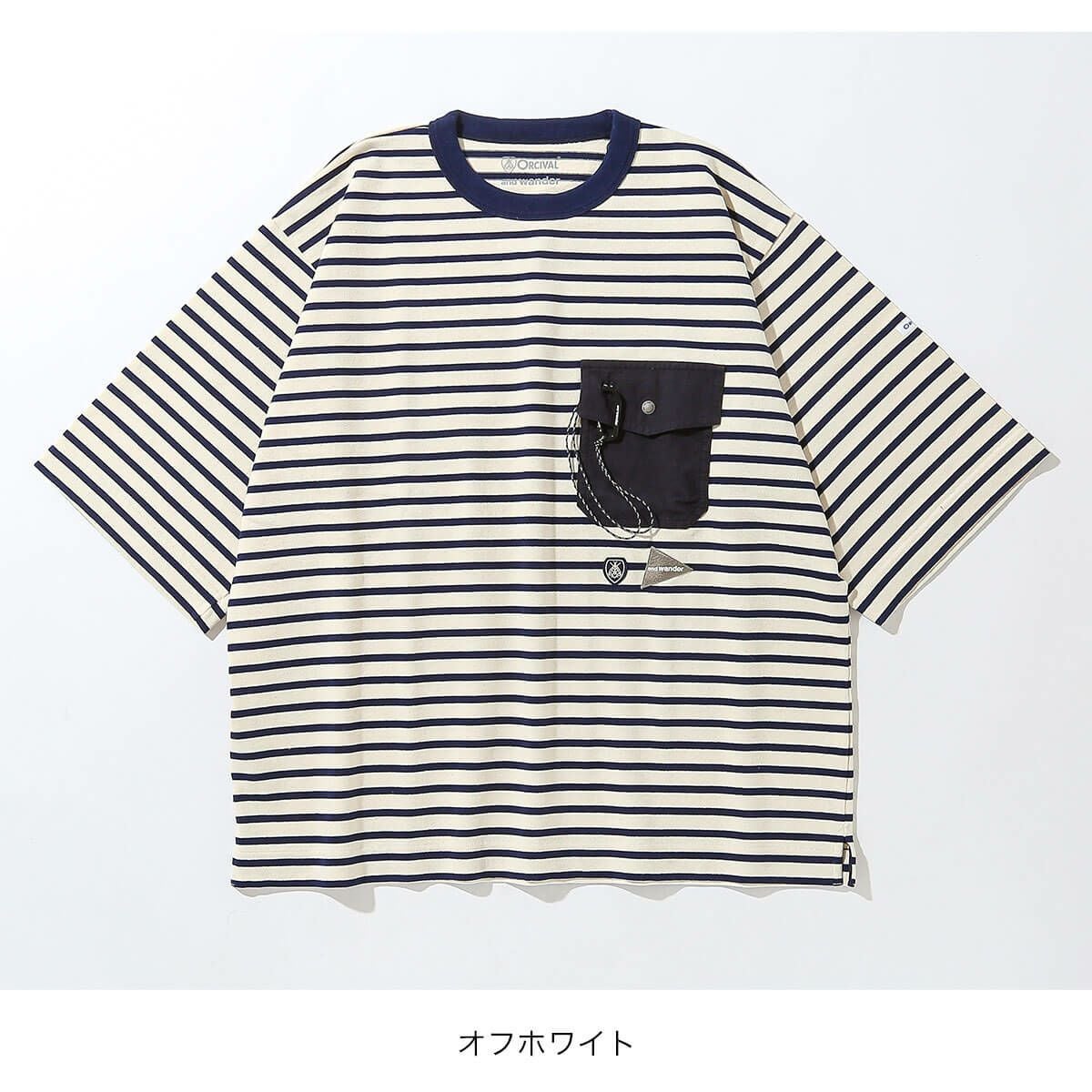 and wander アンドワンダー オーシバルH/S T バスクシャツ and wander アンドワンダー オーシバルH/S T｜SUNDAY MOUNTAIN