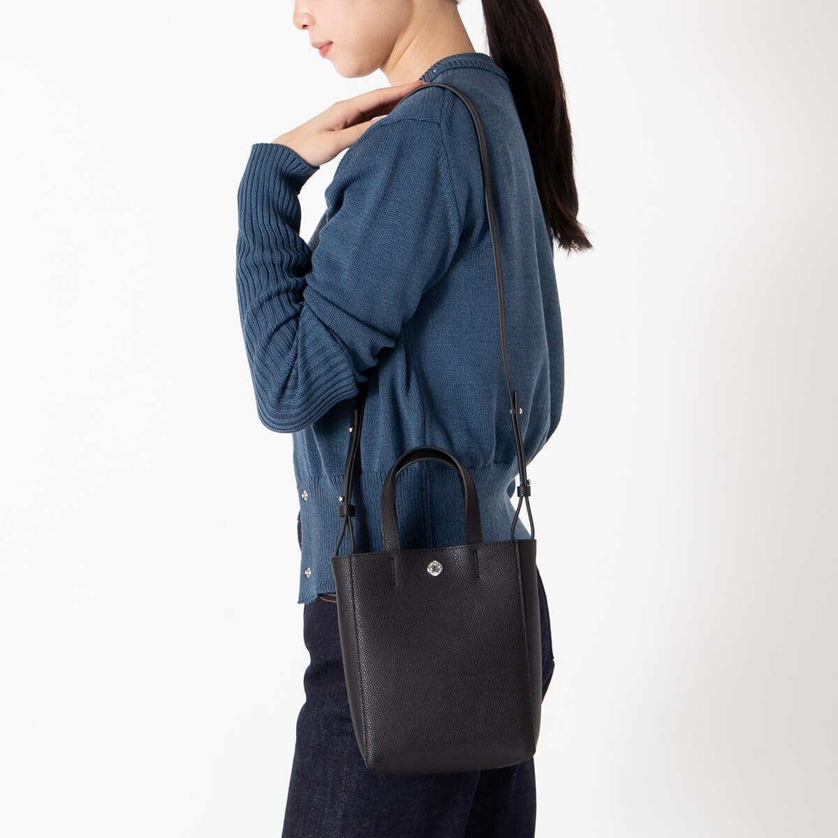 ORCIVAL オーシバル レザーショルダーバッグスモール ダブルフェイス