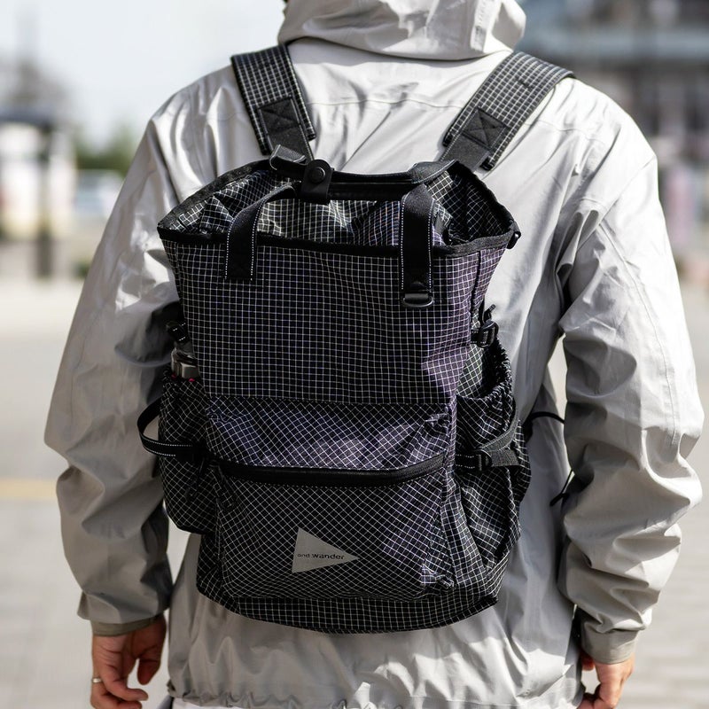 andwander×SUNDAY MOUNTAIN アンドワンダー×サンデーマウンテン リップストップ2ウェイトートバッグ