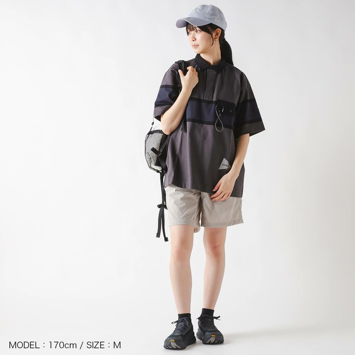 GRAMICCI×and wander グラミチ×アンドワンダー テックラグビーシャツ