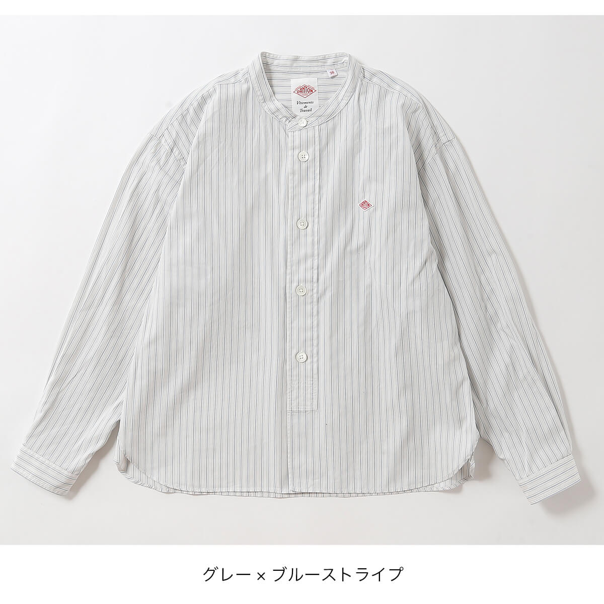 DANTON ダントン バンドカラーシャツ ポプリン【ウィメンズ】｜SUNDAY