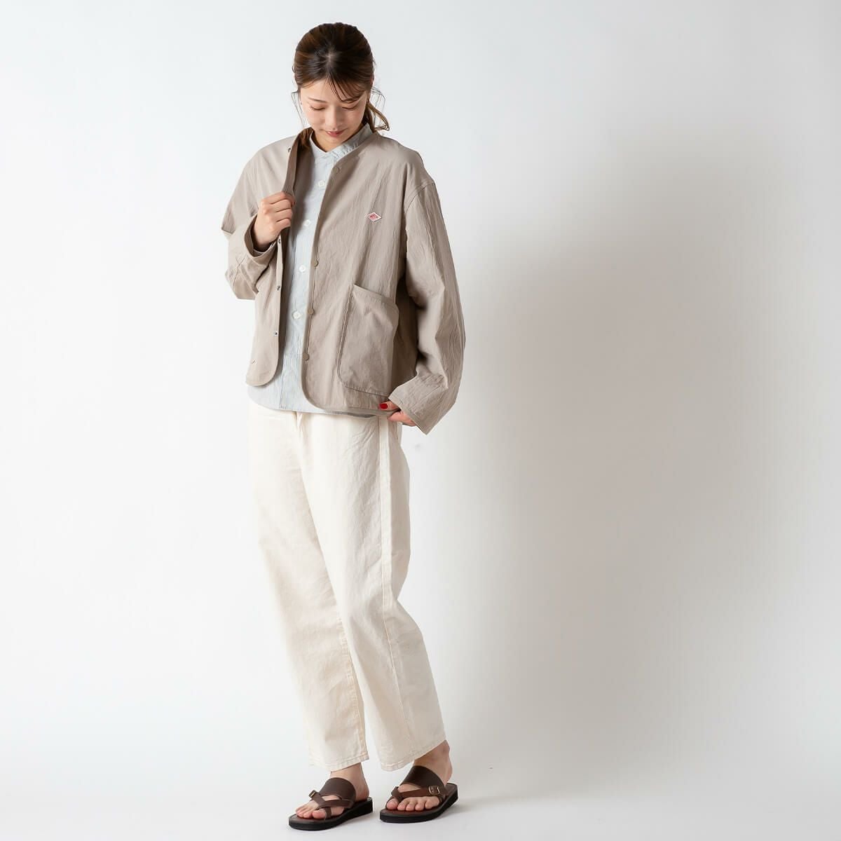 【DANTON】 ダントン カラーレスジャケットウィメンズ Sサイズ ベージュ 楽天市場】【一部SALE 30%OFF】ダントン DANTON レディース カラーレス