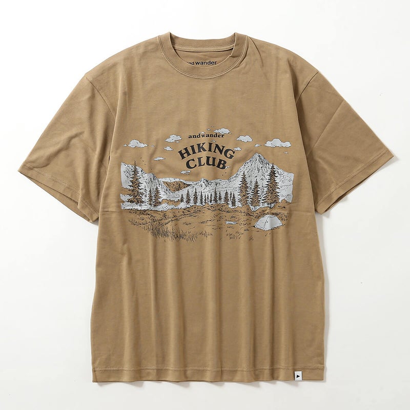 and wander アンドワンダー ハイキングクラブ T