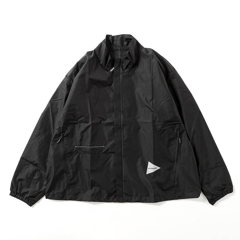 and wander アンドワンダー オーバーサイズリップジャケット