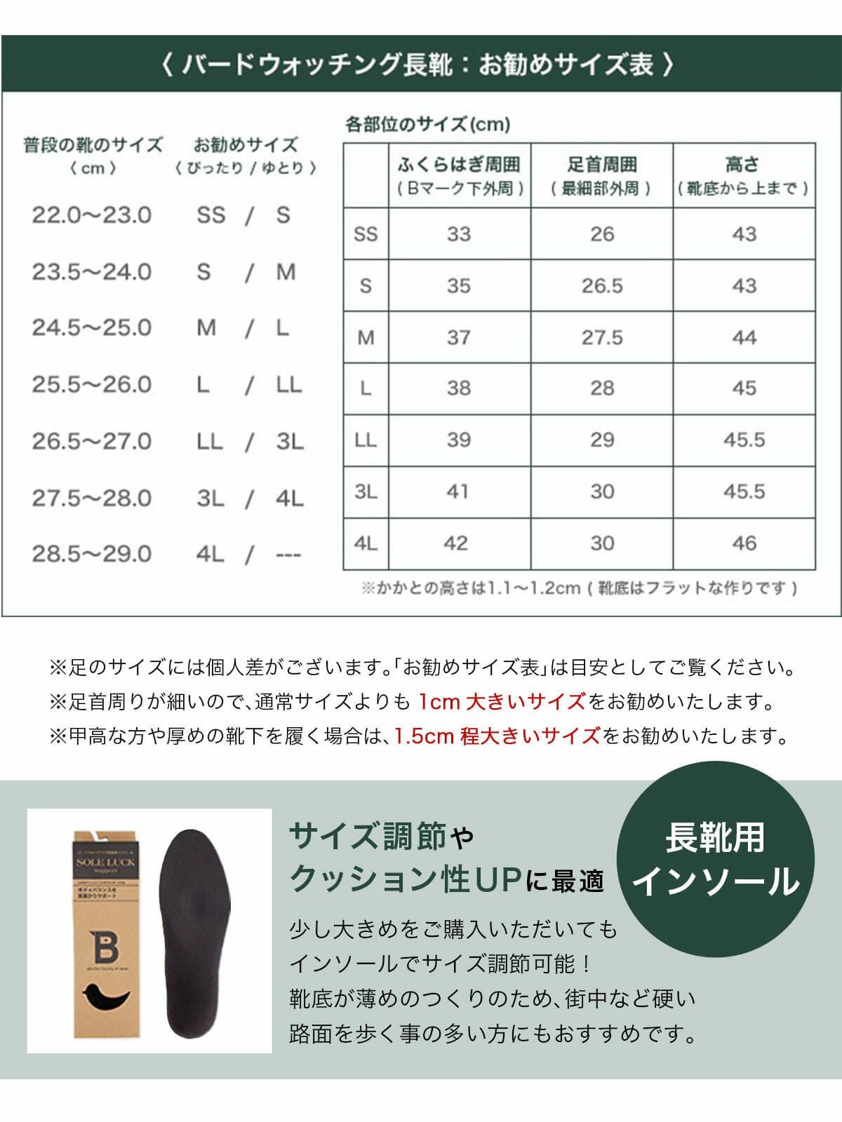 天目松（カッチョイイサイズ） 日本野鳥の会 バードウォッチング長靴 ハードタイプ｜SUNDAY MOUNTAIN