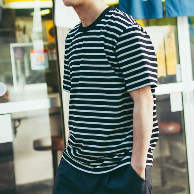 BRING ブリング ドライコットニーヘビーウェイトボーダーTシャツ