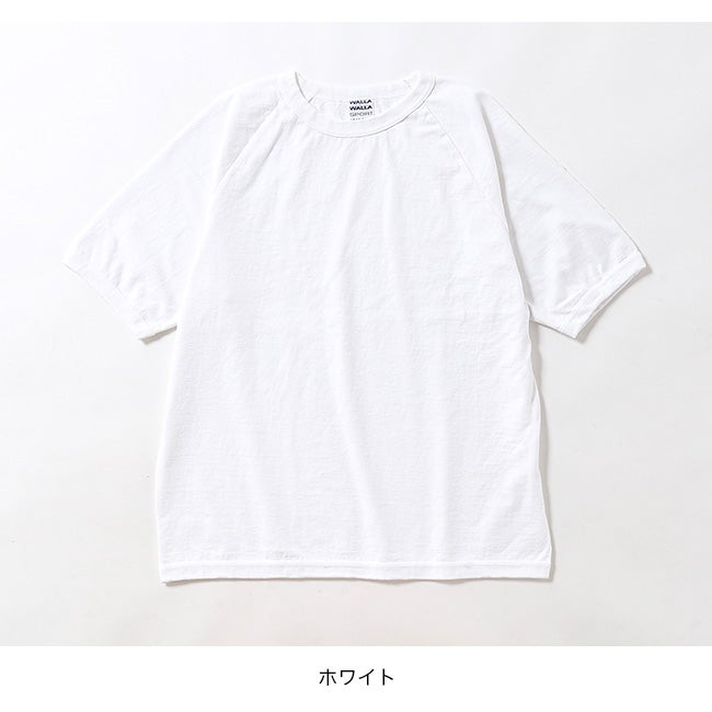 WALLA WALLA SPORT ワラワラスポーツ S/SラグランリブルーズTEE ユニ