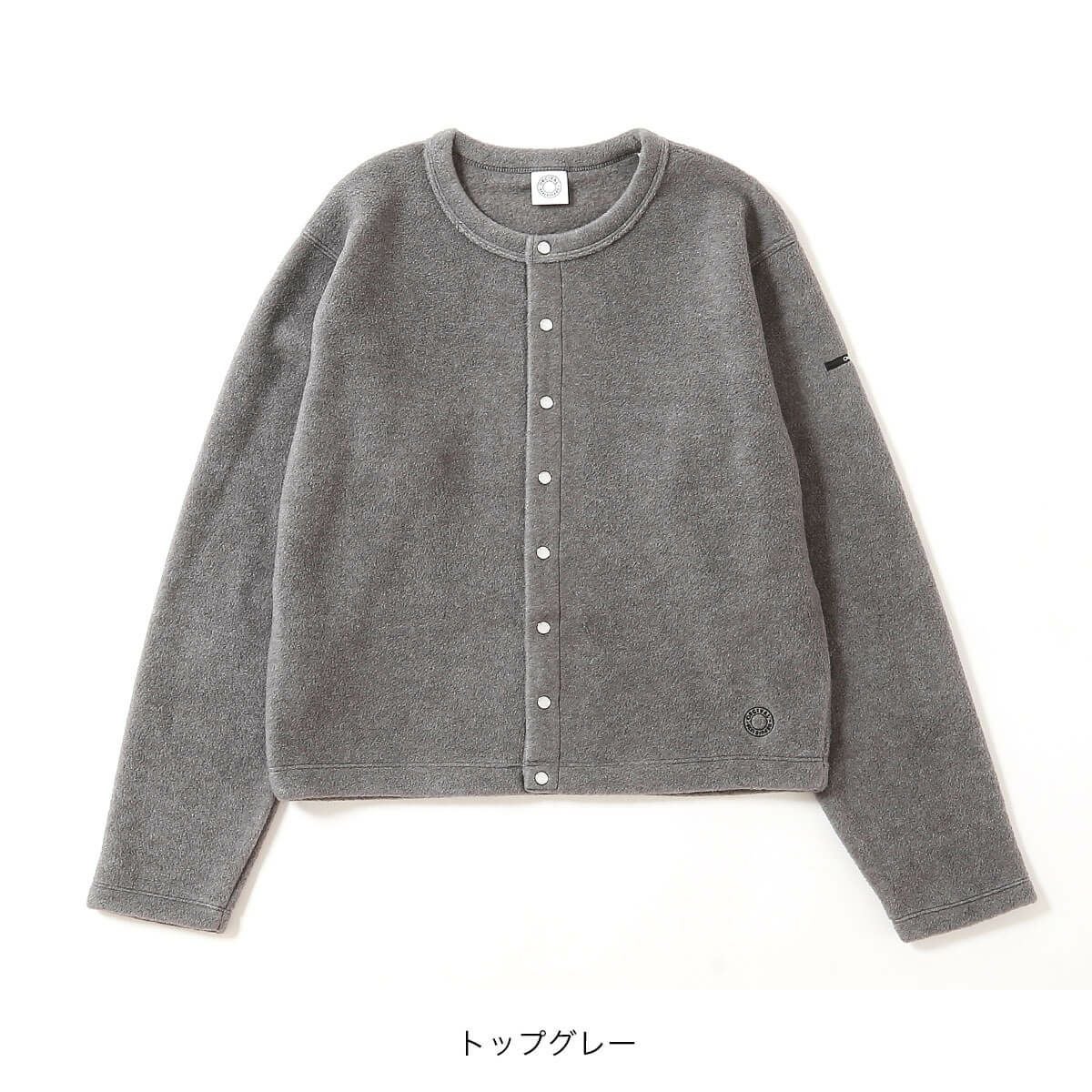 ORCIVAL オーシバル フリース クルーネックカーディガン ORCIVAL（オーシバル） フリース クルーネック カーディガン