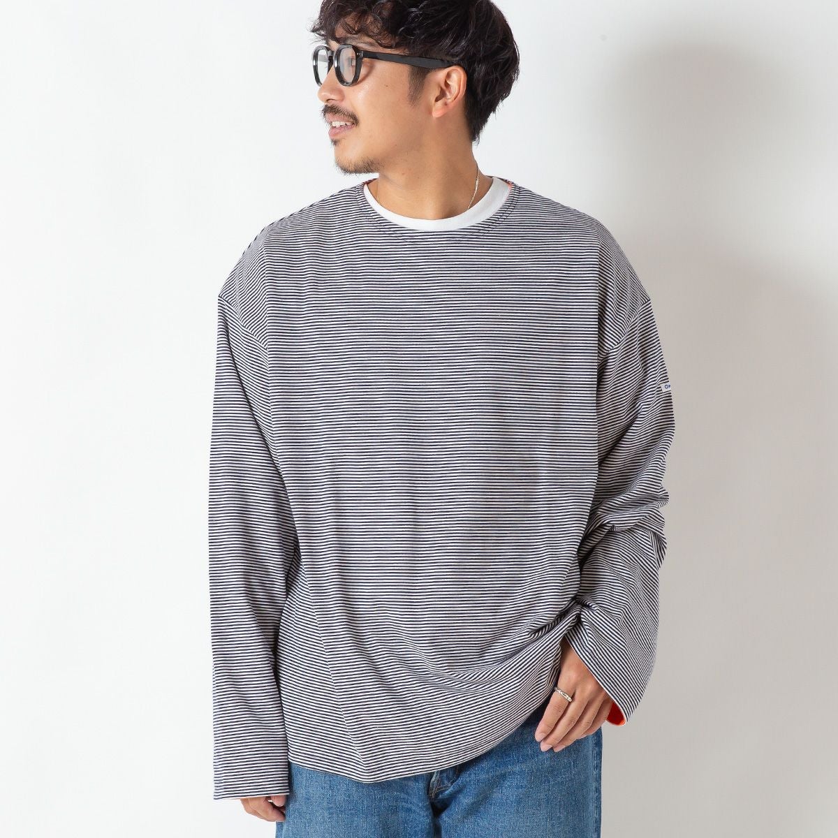 ORCIVAL オーシバル ボートネックL/Sプルオーバー 40/2 クラシック