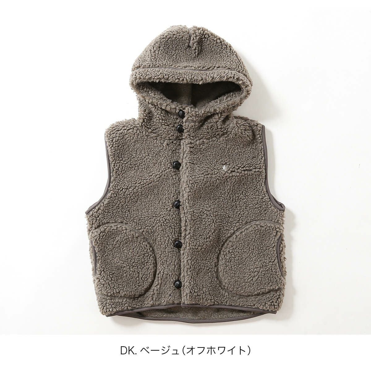 ジムフレックス　bshop ボア　ベスト Gymphlex(ジムフレックス) BOA HOODED VEST ボアフーデッドベスト [J