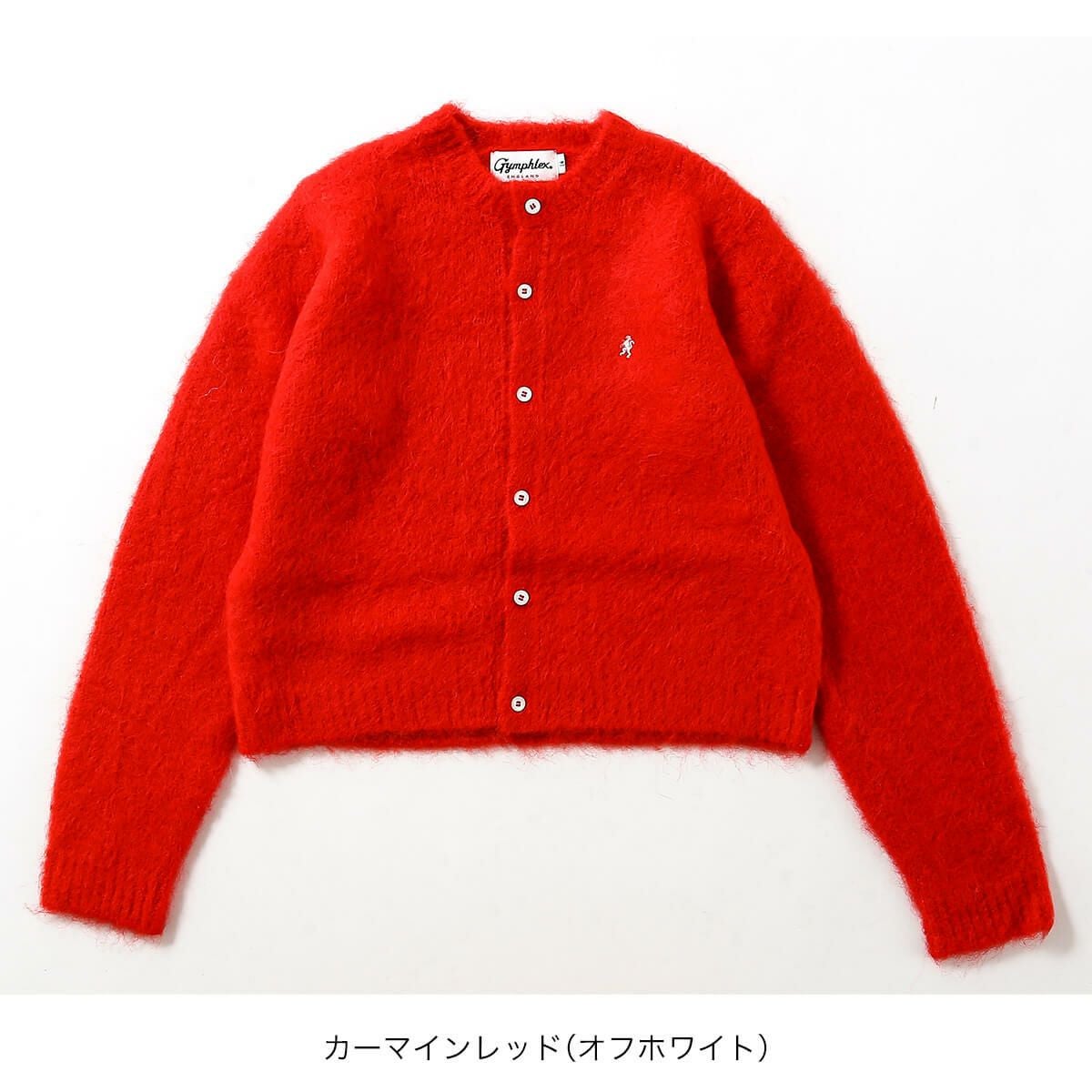 Gymphlex ジムフレックス クルーネックショートカーディガン シャギー