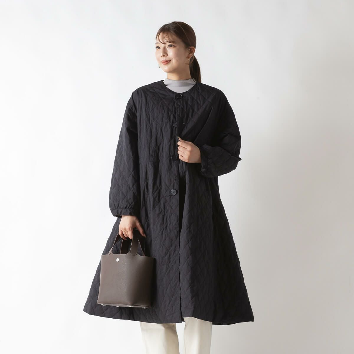 ORCIVAL オーシバル ロングコート ナイロンウォッシャー【ウィメンズ