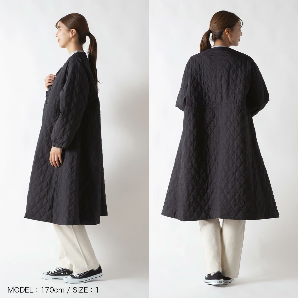 ORCIVAL オーシバル ロングコート ナイロンウォッシャー【ウィメンズ