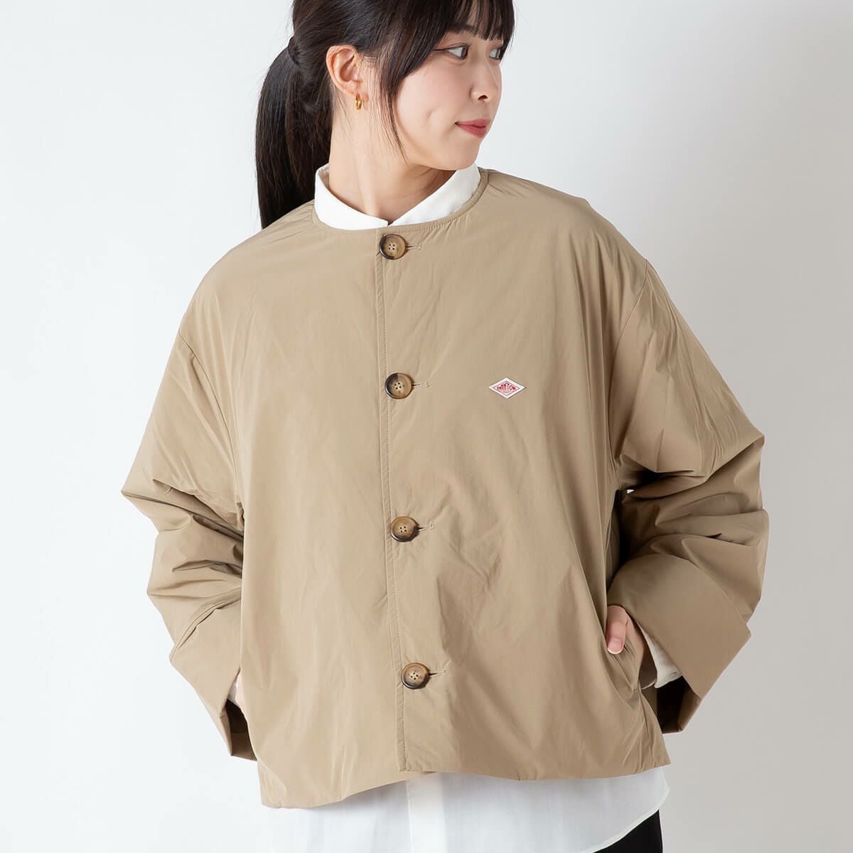 DANTON ダントン カバーオールジャケット ナイロンタフタ【ウィメンズ