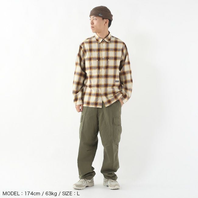 GRIP SWANY グリップスワニー ブラッシュドチェックシャツ｜SUNDAY