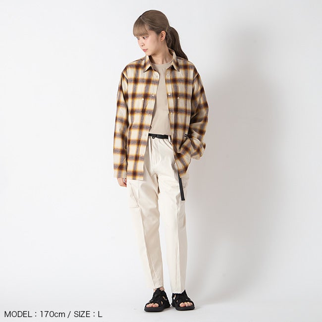 GRIP SWANY グリップスワニー ブラッシュドチェックシャツ｜SUNDAY