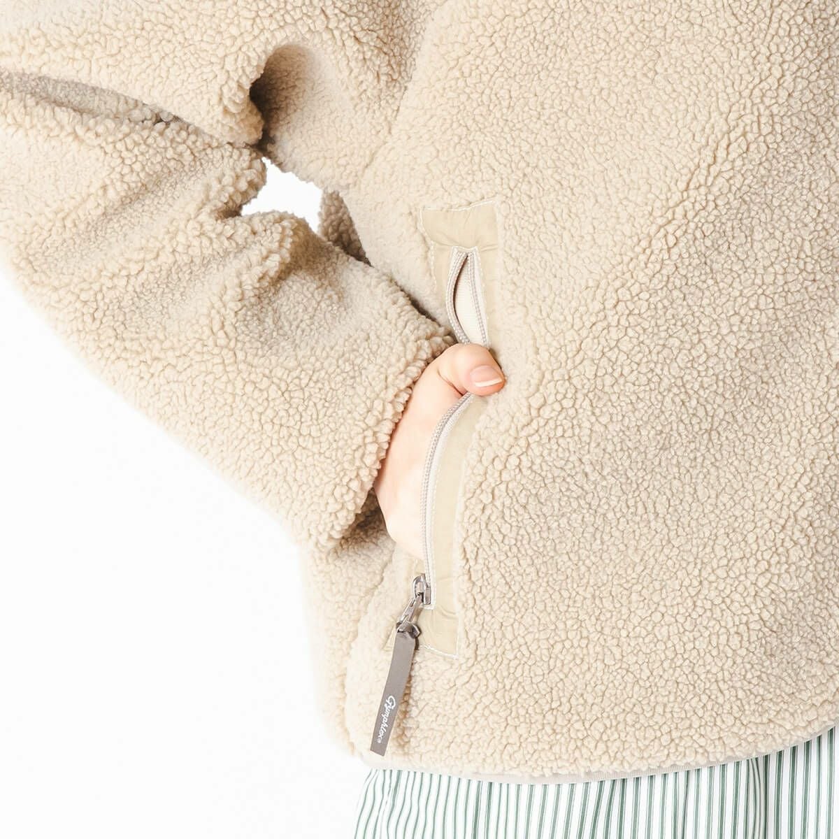 Gymphlex ジムフレックス コージーライトボアブルゾン ライトボア