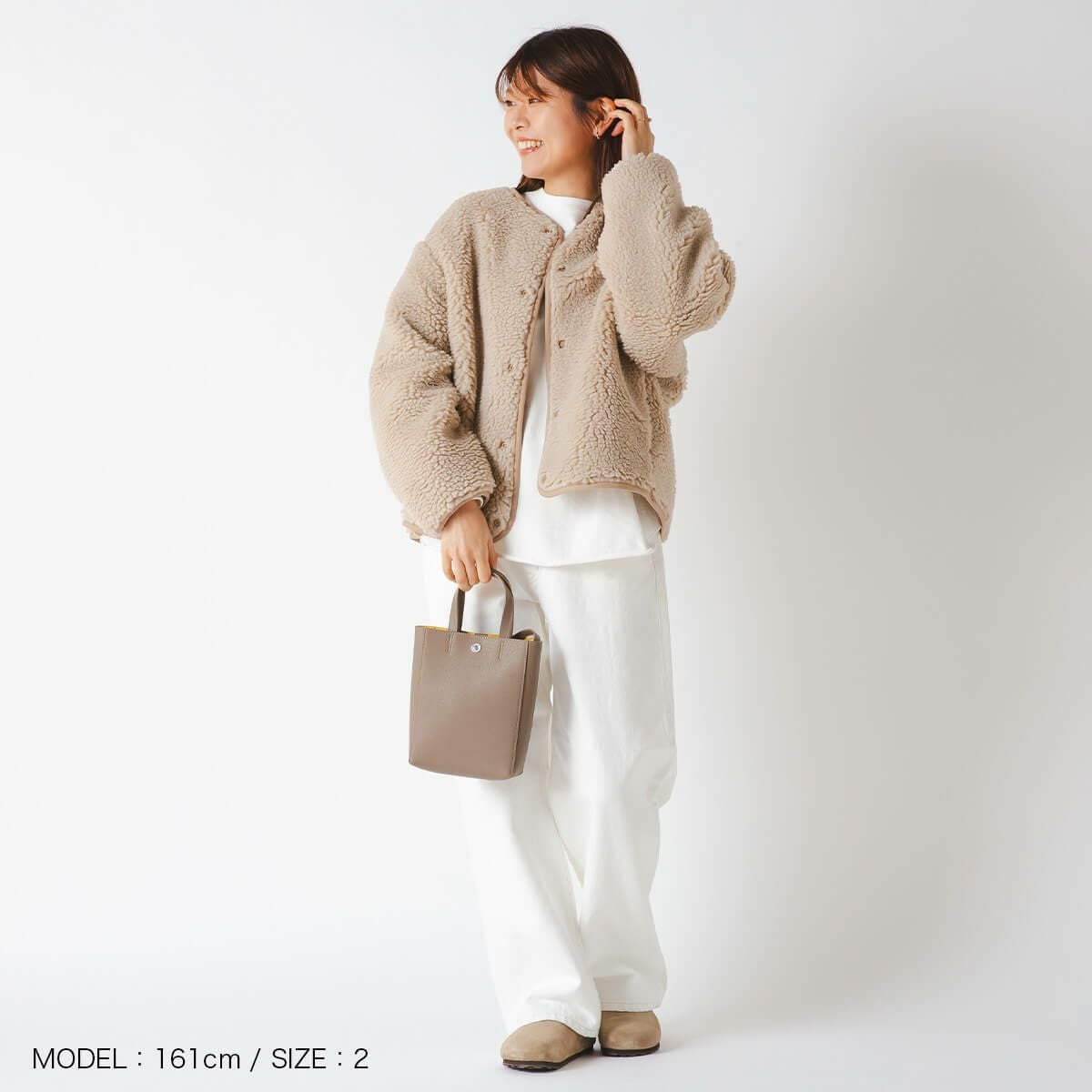 【美品】ORCIVAL　ボア フードポンチョ アイボリー　FREE 美品】ORCIVAL ボア フードポンチョ アイボリー FREE 美品】ORCIVAL