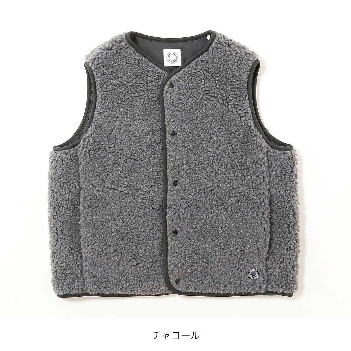 ORCIVAL オーシバル ラウンドネックベスト ボアフリース【ウィメンズ