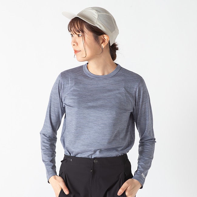 RIDGE MOUNTAIN GEAR メリノウール 長袖シャツ　登山 RIDGE MOUNTAIN GEAR リッジマウンテンギア メリノベーシックTeeロング