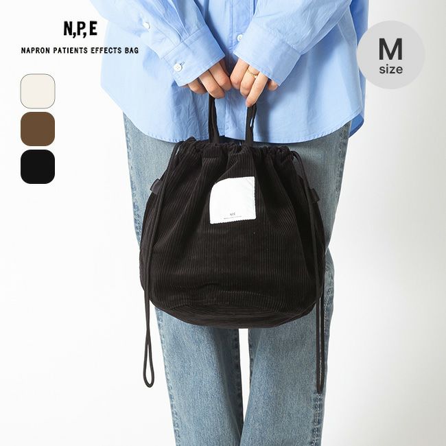 N.P.E NAPRON PATIENTS EFFECTS BAG エヌピーイーナプロンペイシェントエフェクトバッグ コーデュロイペイシェントバッグ M