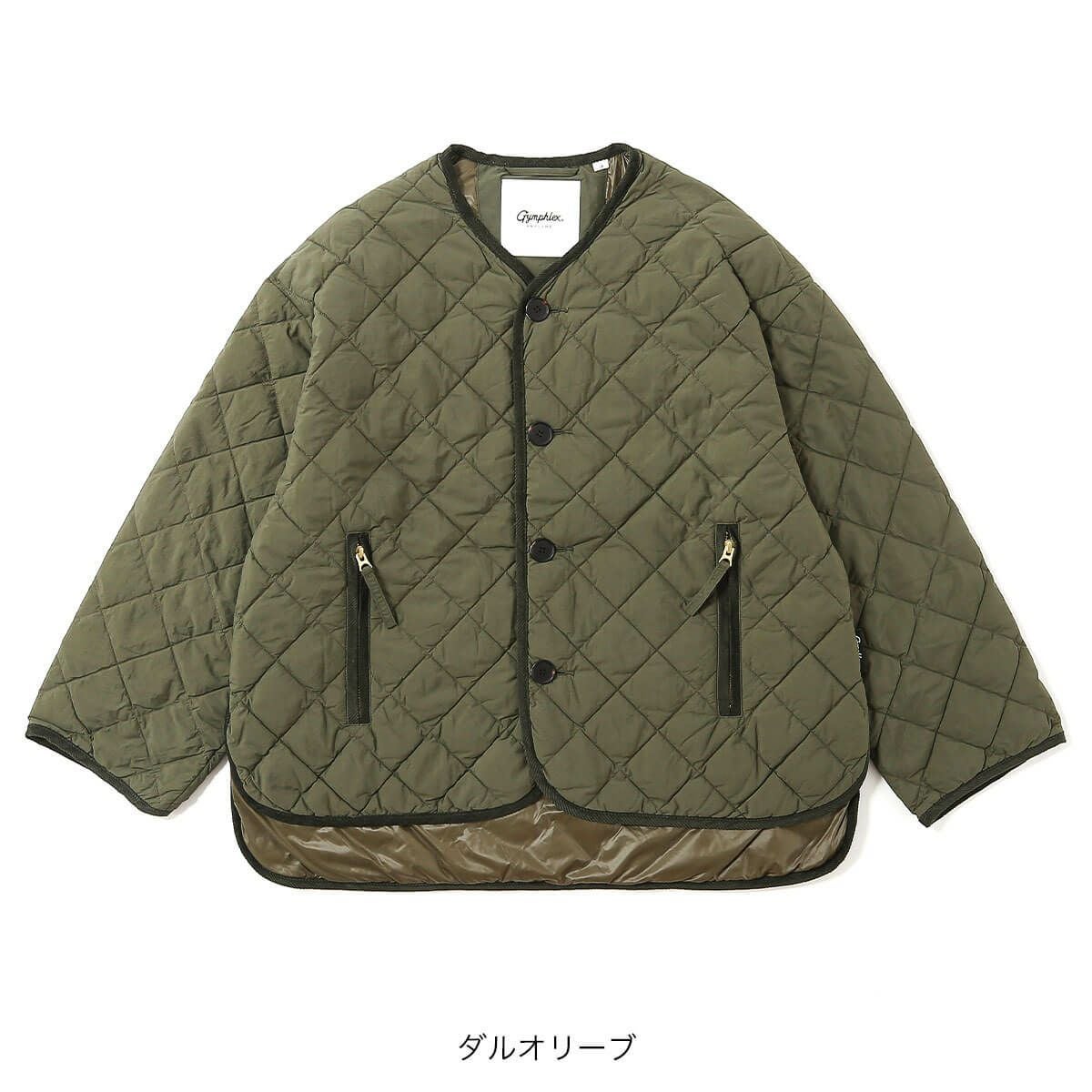 Gymphlex ジムフレックス キルトダウンカラージャケット マット