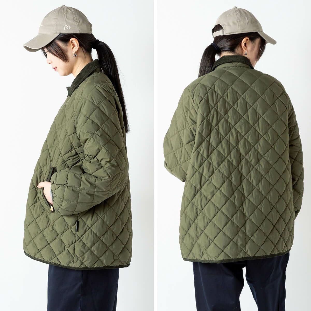 Gymphlex ジムフレックス キルトダウンパフスリーブミドルコート