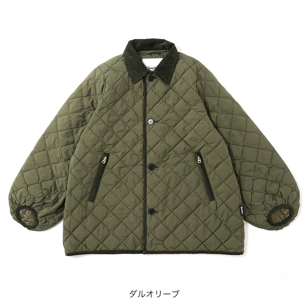 Gymphlex ジムフレックス キルトダウンパフスリーブミドルコート