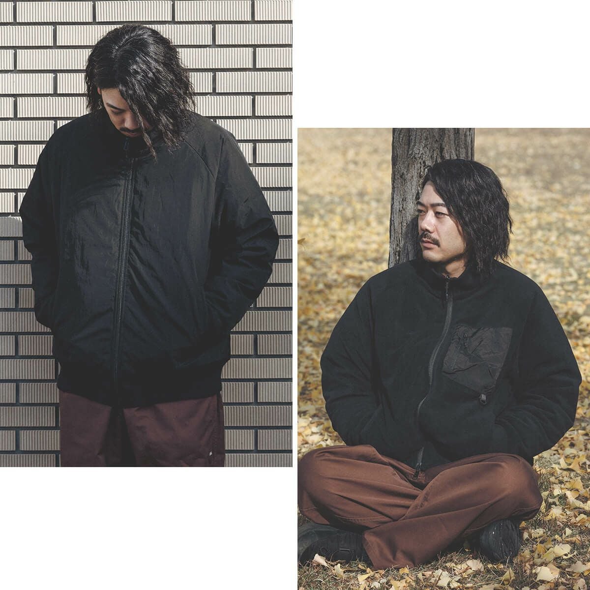 DVERG×TAION ドベルグ×タイオン REVERSIBLE FLEECE DOWN JACKET