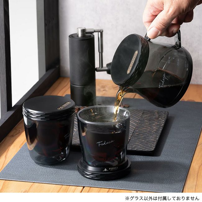 【新品未使用】FEDECA ダブルウオ一ルグラス ＆コ一スタ一兼蓋×2セット FEDECA フェデカ 2-in-1 コースター｜SUNDAY MOUNTAIN｜サンデーマウンテン